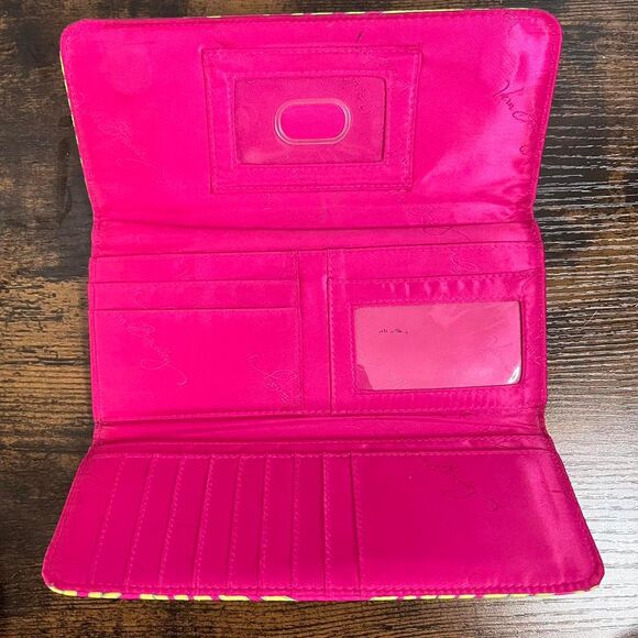 Vera Bradley Pattern Play Trifold Wallet Palm Fronds #13978-308 - Picture 4 of 4